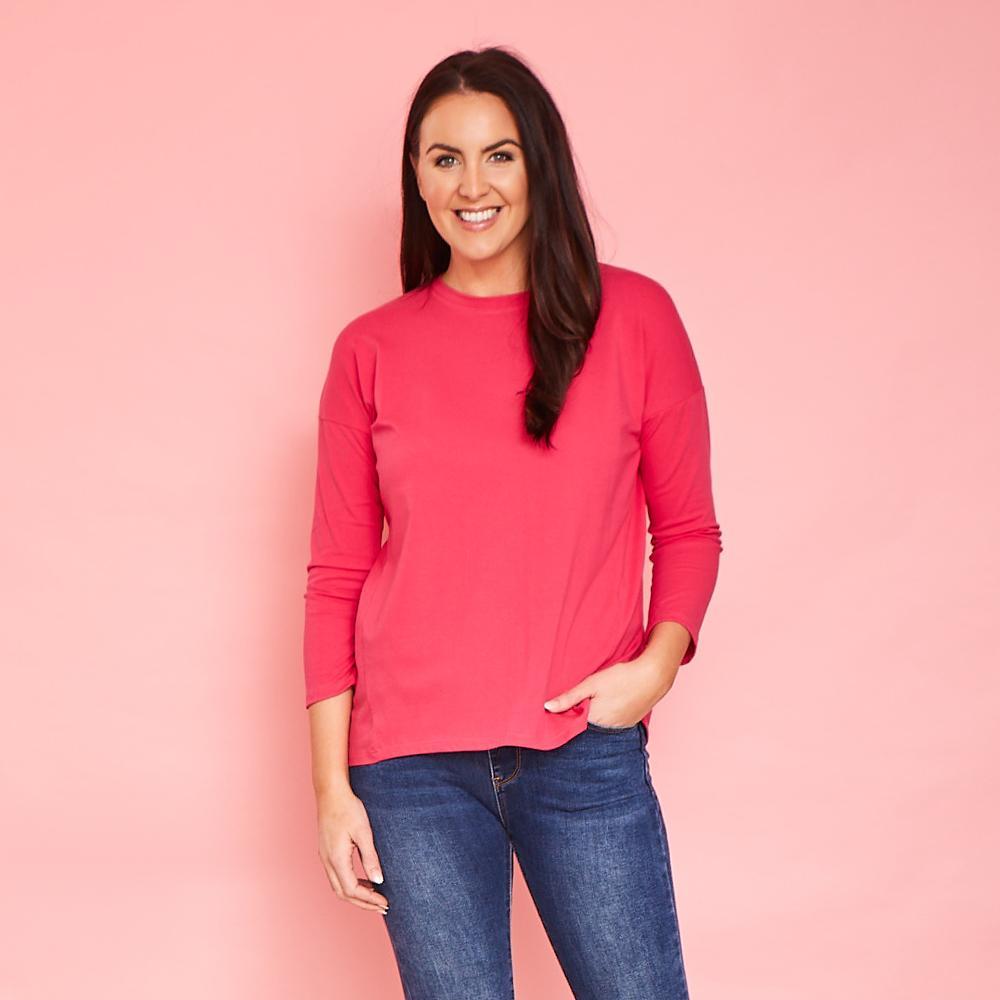Riley Top (Fuschia Pink)