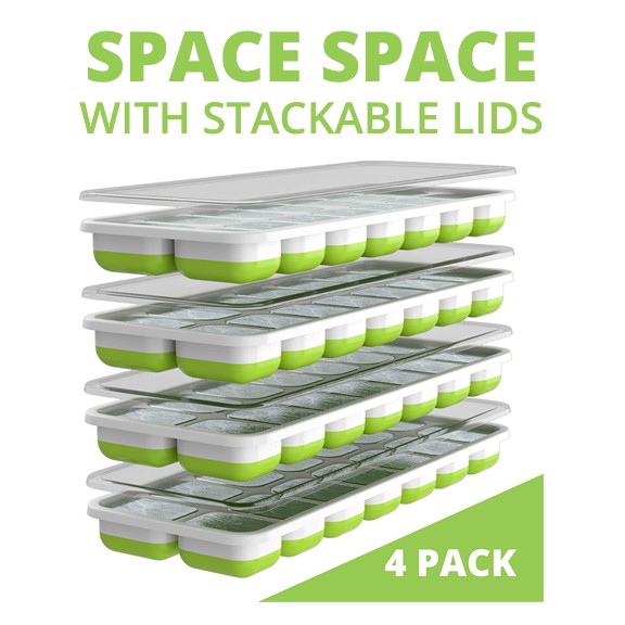 Save space with stackable lids
