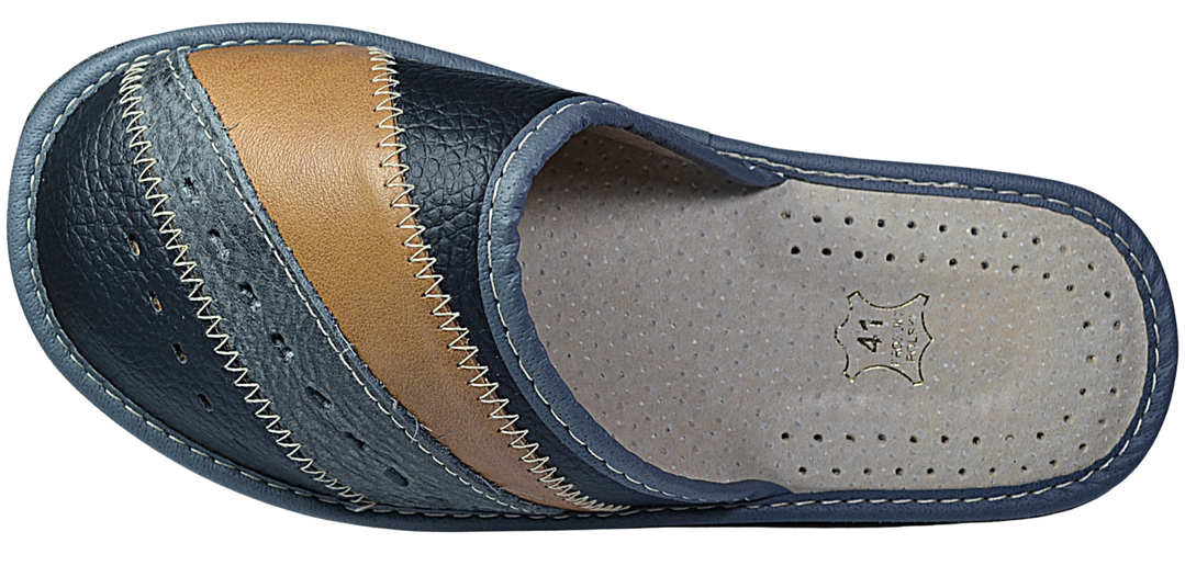 Cooper - House leather slippers for men - Reindeer Leather