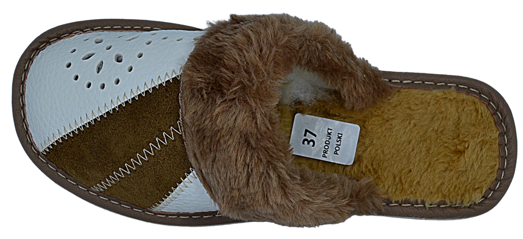 Nova - Women house leather slippers - Reindeer Leather