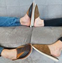 Nick - Mens summer leather slippers - Reindeer Leather
