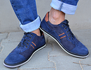 Caspian - Mens casual leather sneakers - Reindeer Leather
