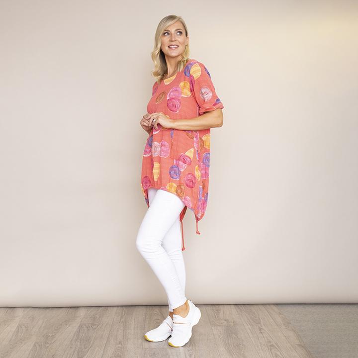 Grace Bubble Top (Coral)
