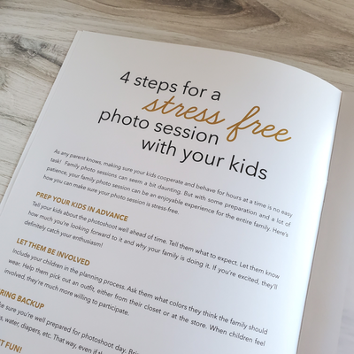 Family Photography Welcome Guide Template