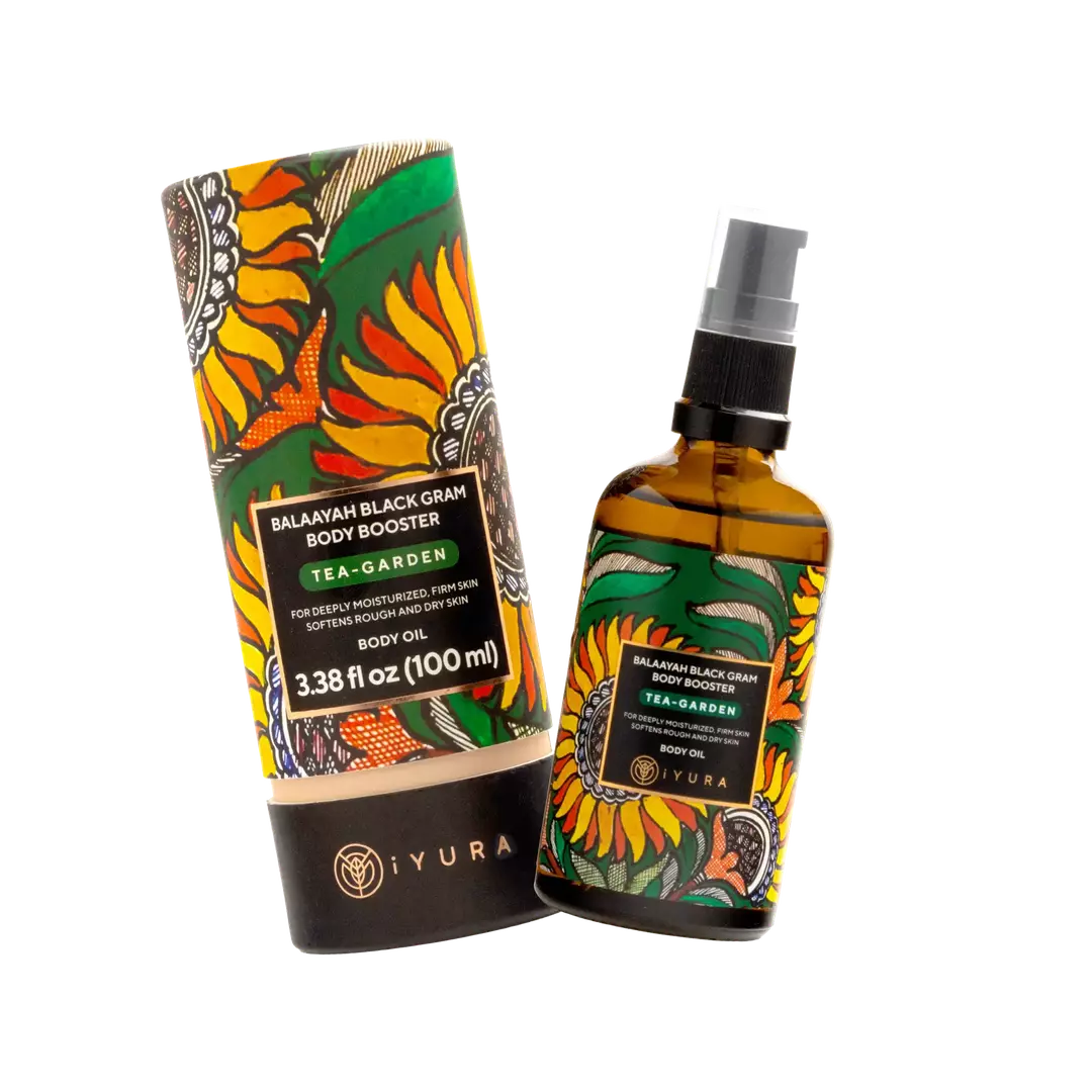 Balaayah Black Gram Body Booster | Tea-Garden Blend Body Oil iYURA 