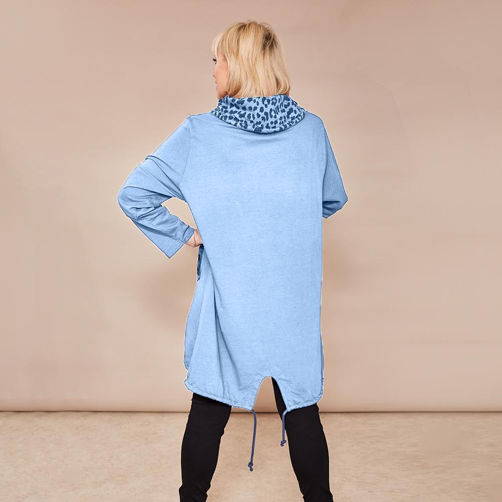 Natalie Jersey Tunic(Sky Blue)