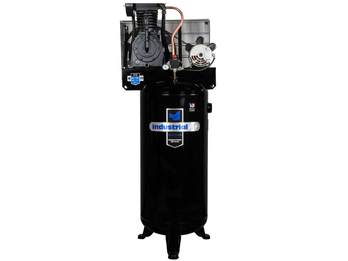 Industrial Air Five Horsepower 60 Gallon, 230 Volt, Two-stage Air Compressor