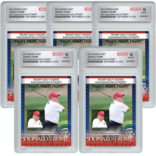 Trump Golf Course Assassination Attempt Trading Card - Graded Gem Mint 10