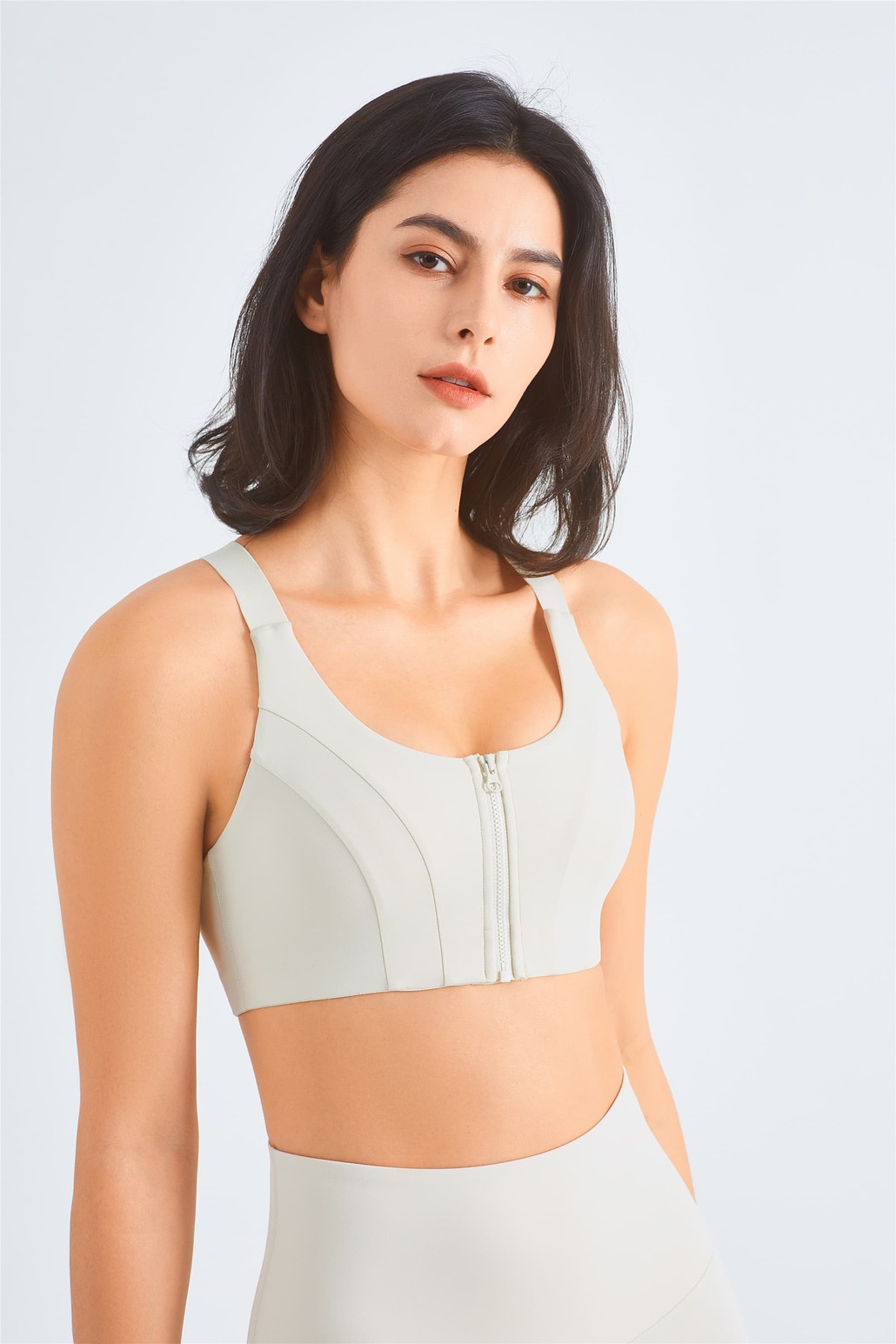 High Impact Strong Sports Bra With Front Zip
