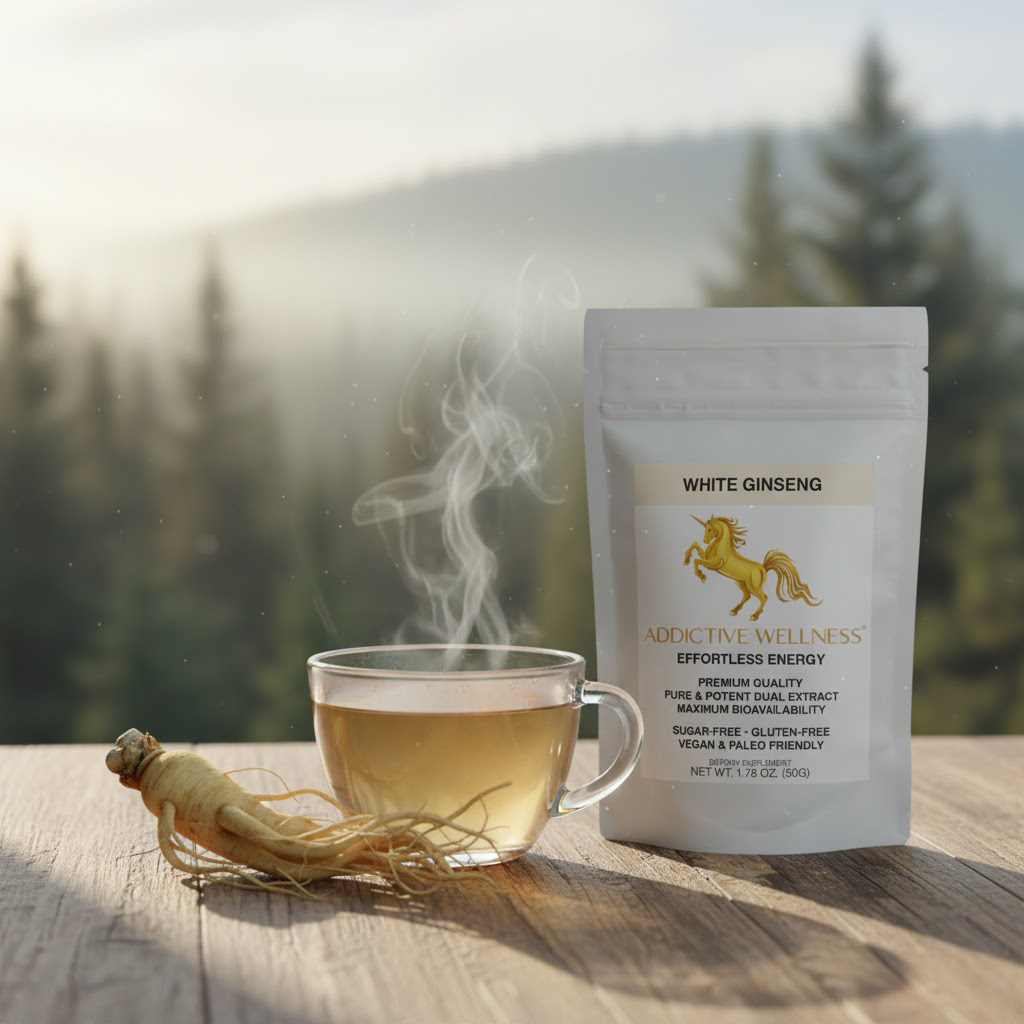 Ginseng Tea on a Table