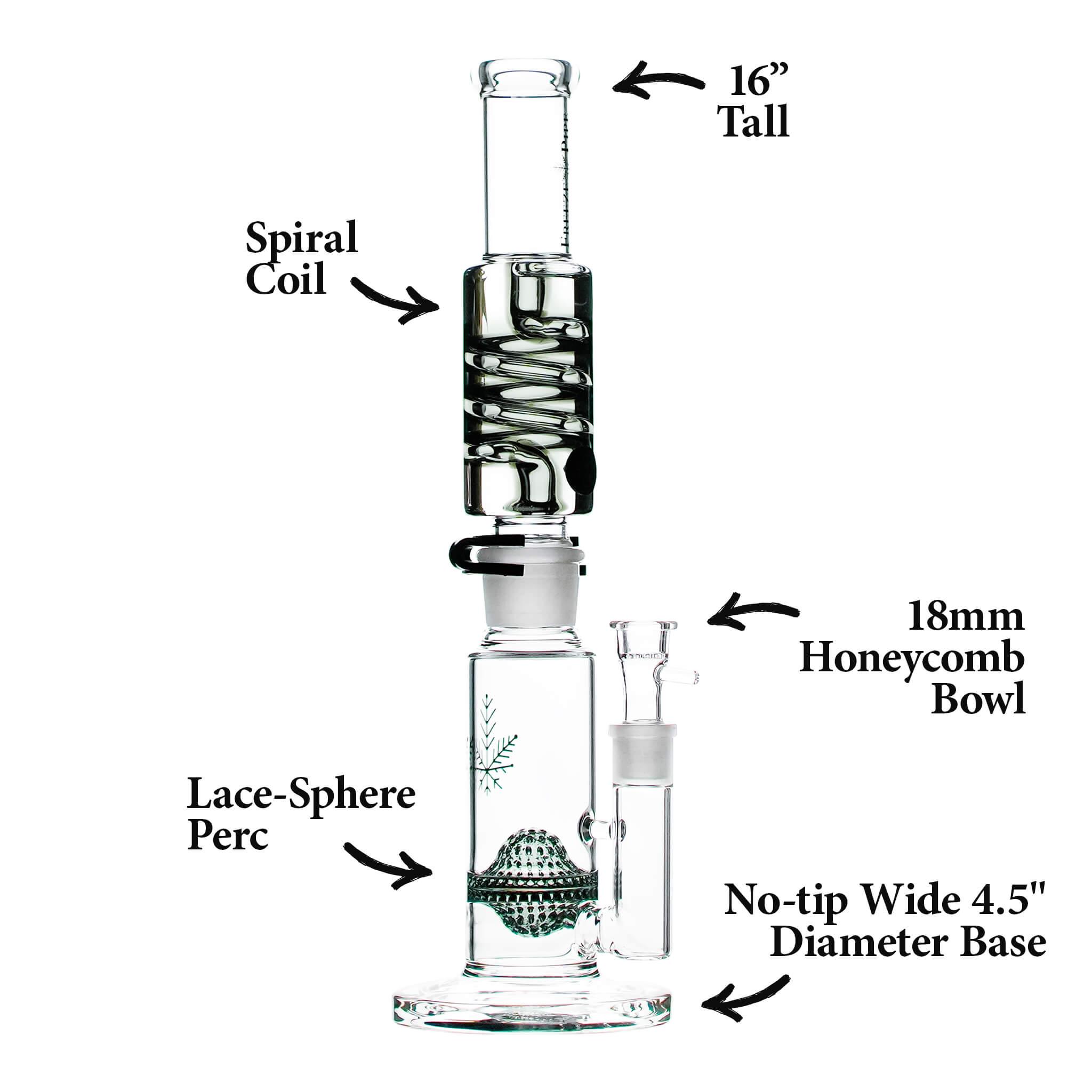 straight tube bong specs