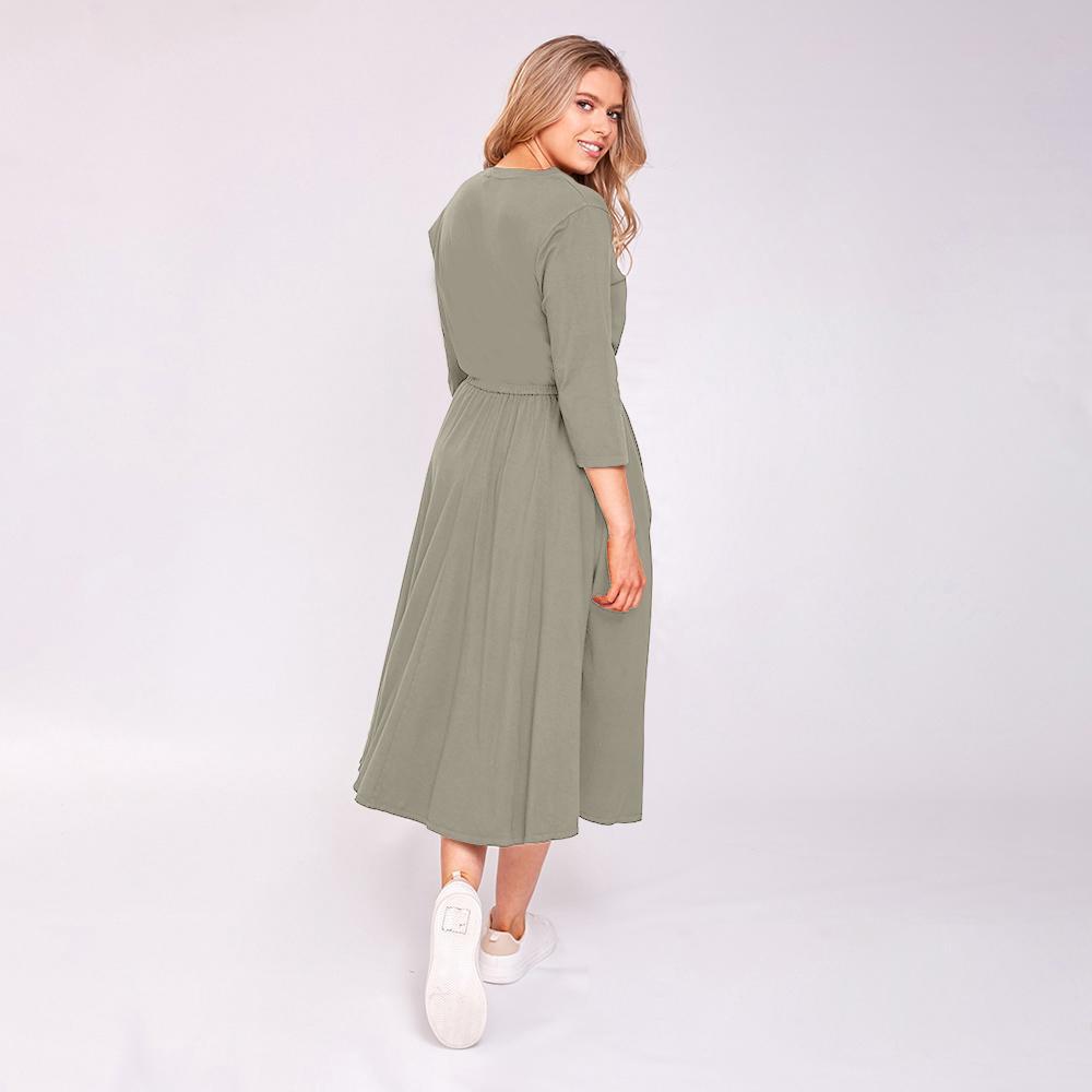 Ava Dress (Khaki)