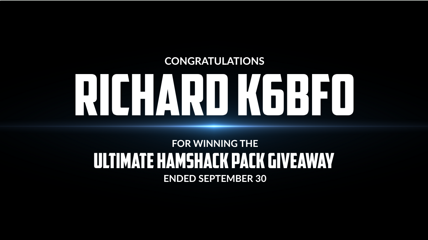 Congratulations Donald KL7JFT for winning the Waves of Freedom Giveaway