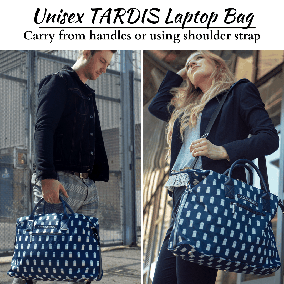 Doctor Who Bag - TARDIS Laptop Messenger & Travel Bag - Dr Who