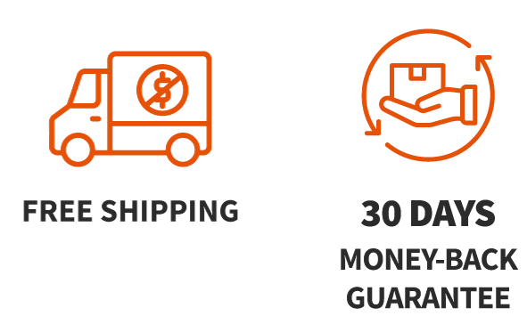 Not Tested on Animals, Vegan, 30-Day Money Back Guarantee badges 2