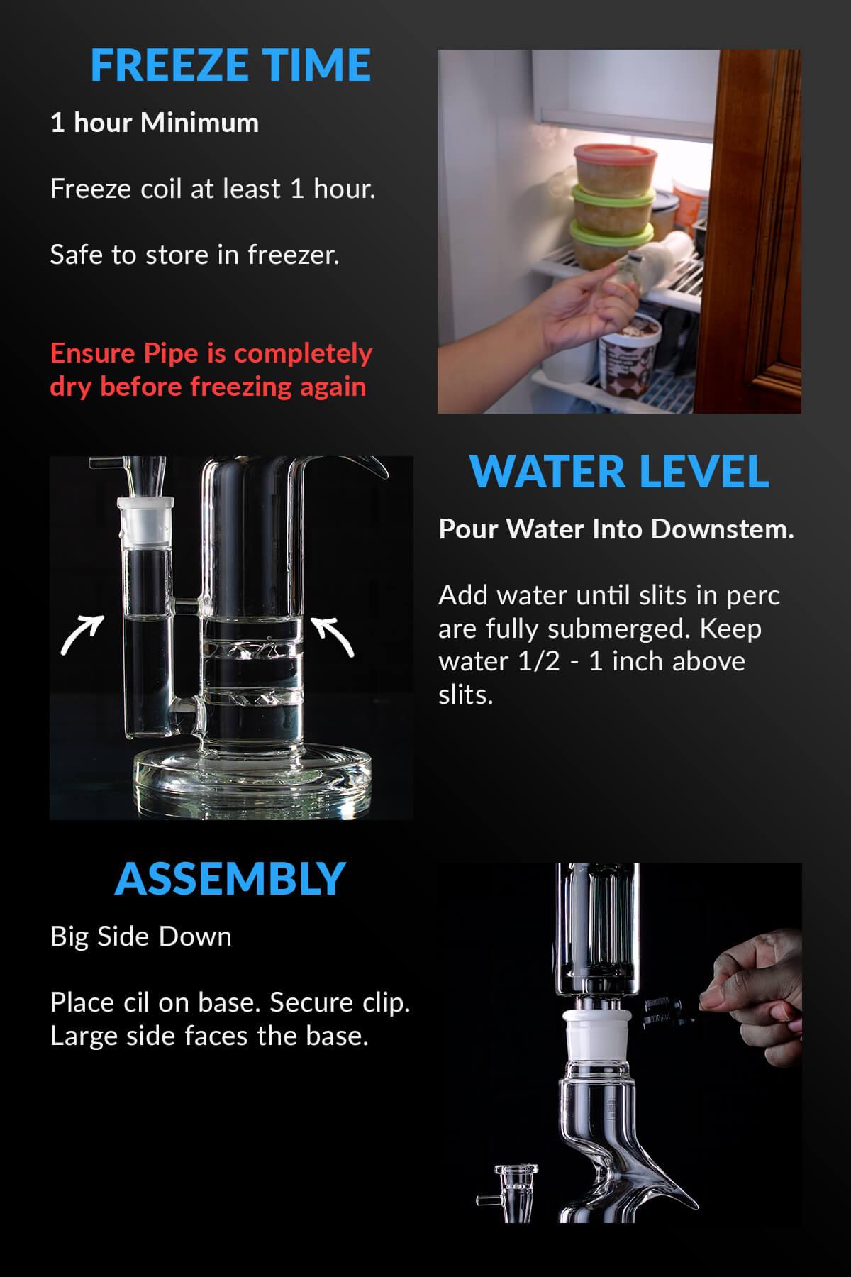 freeze pipe tornado bong pro infographic