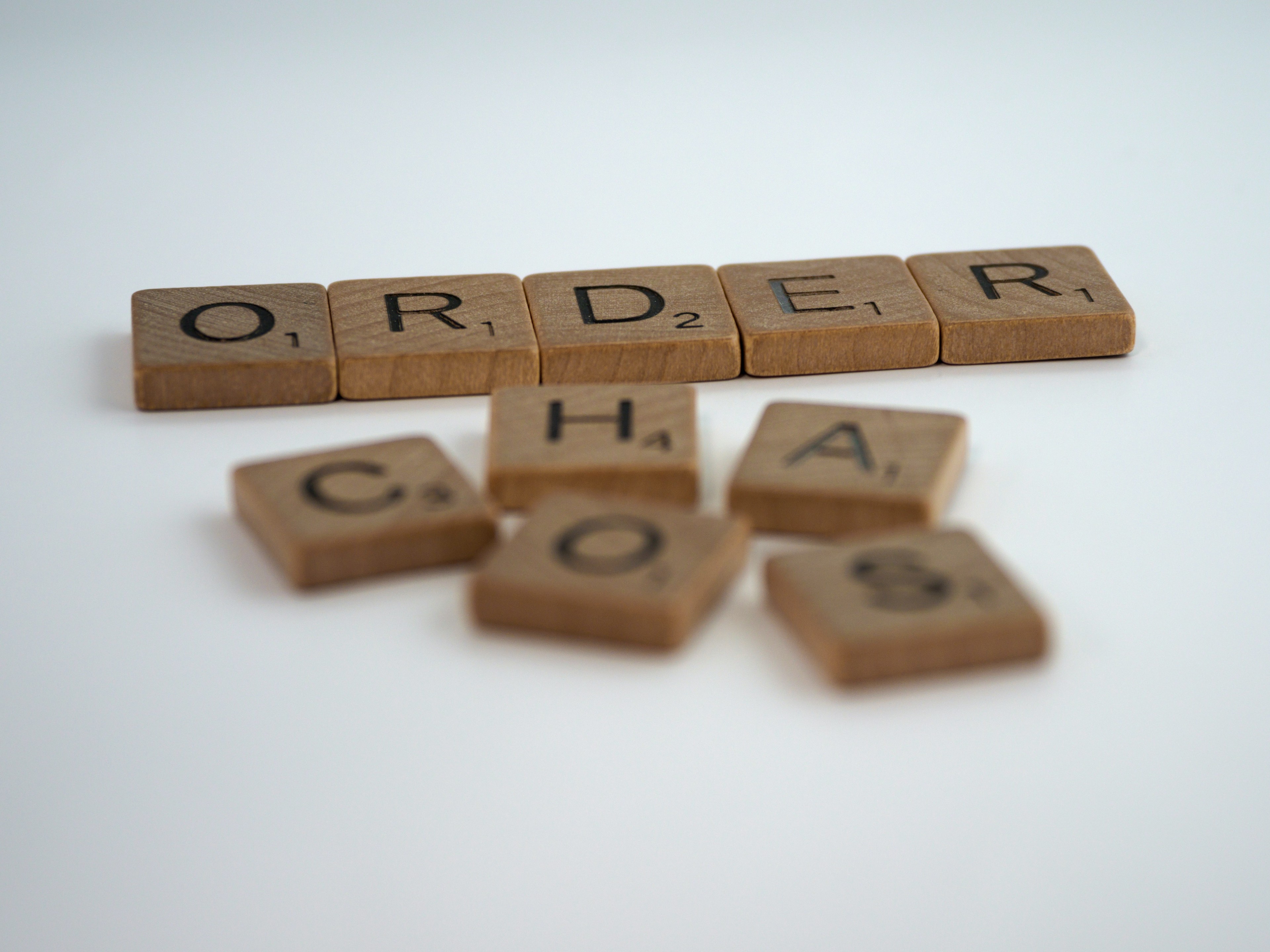 order and chaos scrabble pieces