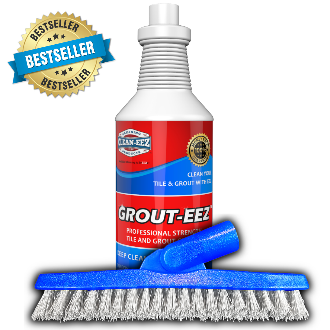 Grout-eez 2 Bottle Kit With FREE Stand Up Grout Brush 32oz – Clean-eez