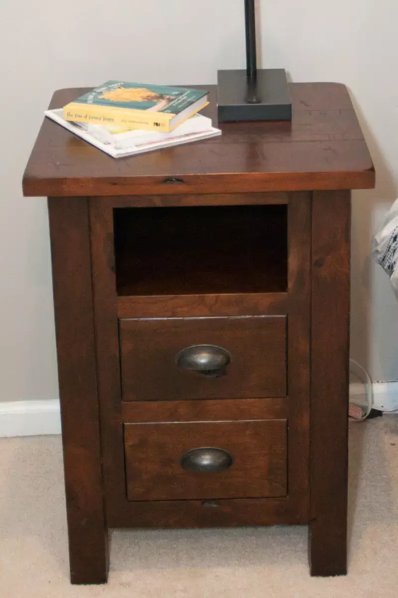 rustic cherry nightstand