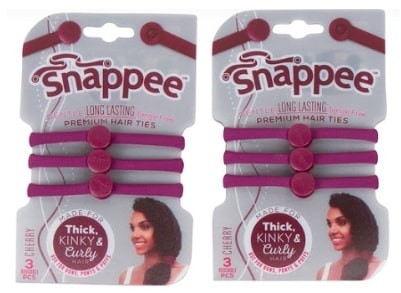 Image of two packs Snapee hair ties purple