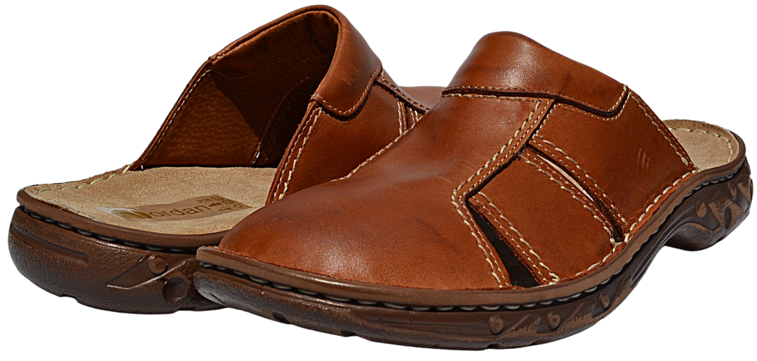 Jordan - Men outdoor mule slippers - Reindeer Leather