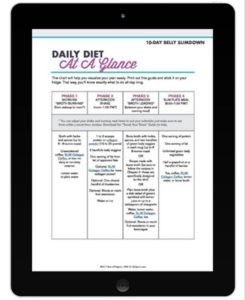 iPad con su dieta diaria de un vistazo