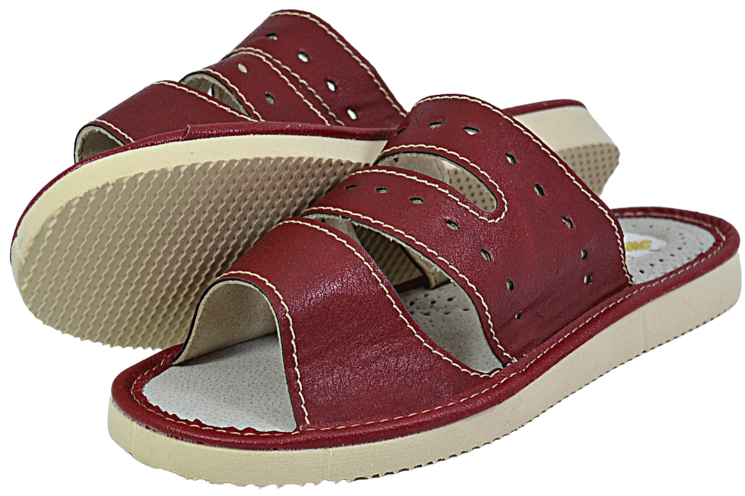 Thalia - Women bedroom slippers - Reindeer Leather