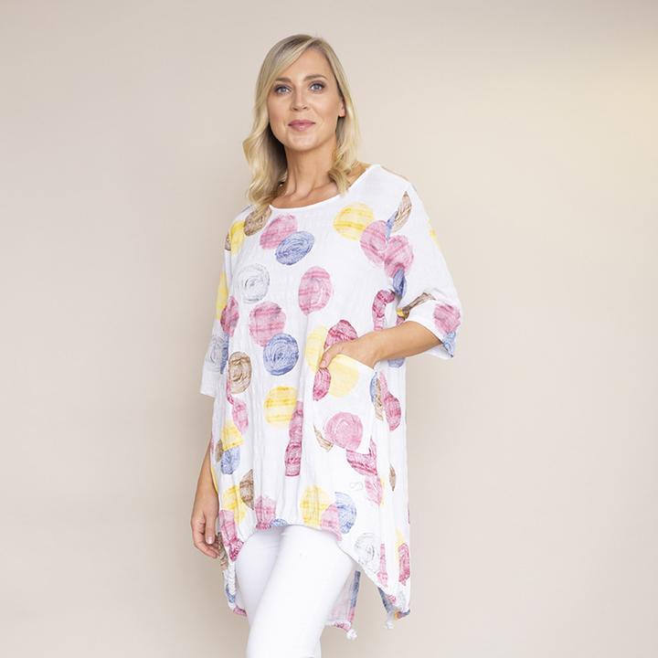 Grace Bubble Top (White)