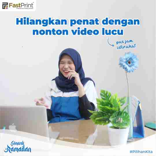 refreshing di kantor, tips produktif saat ramadan, nonton video lucu