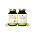 Bottle of Herbal Roots Organic Cordyceps and Organic Korean Ginseng