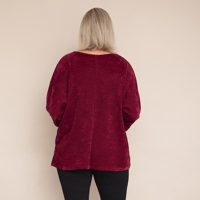 Emily Vevet Top (Wine)