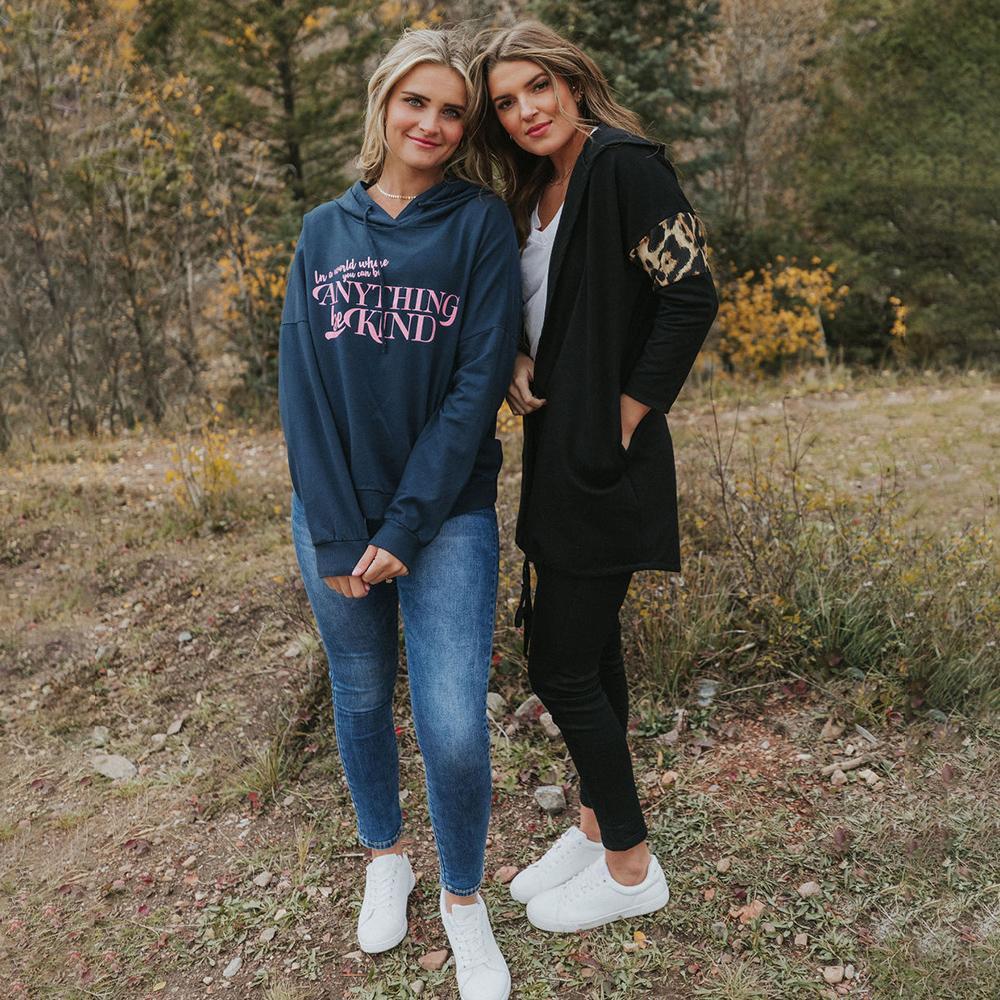 Rosie Leopard Hoody (Black)