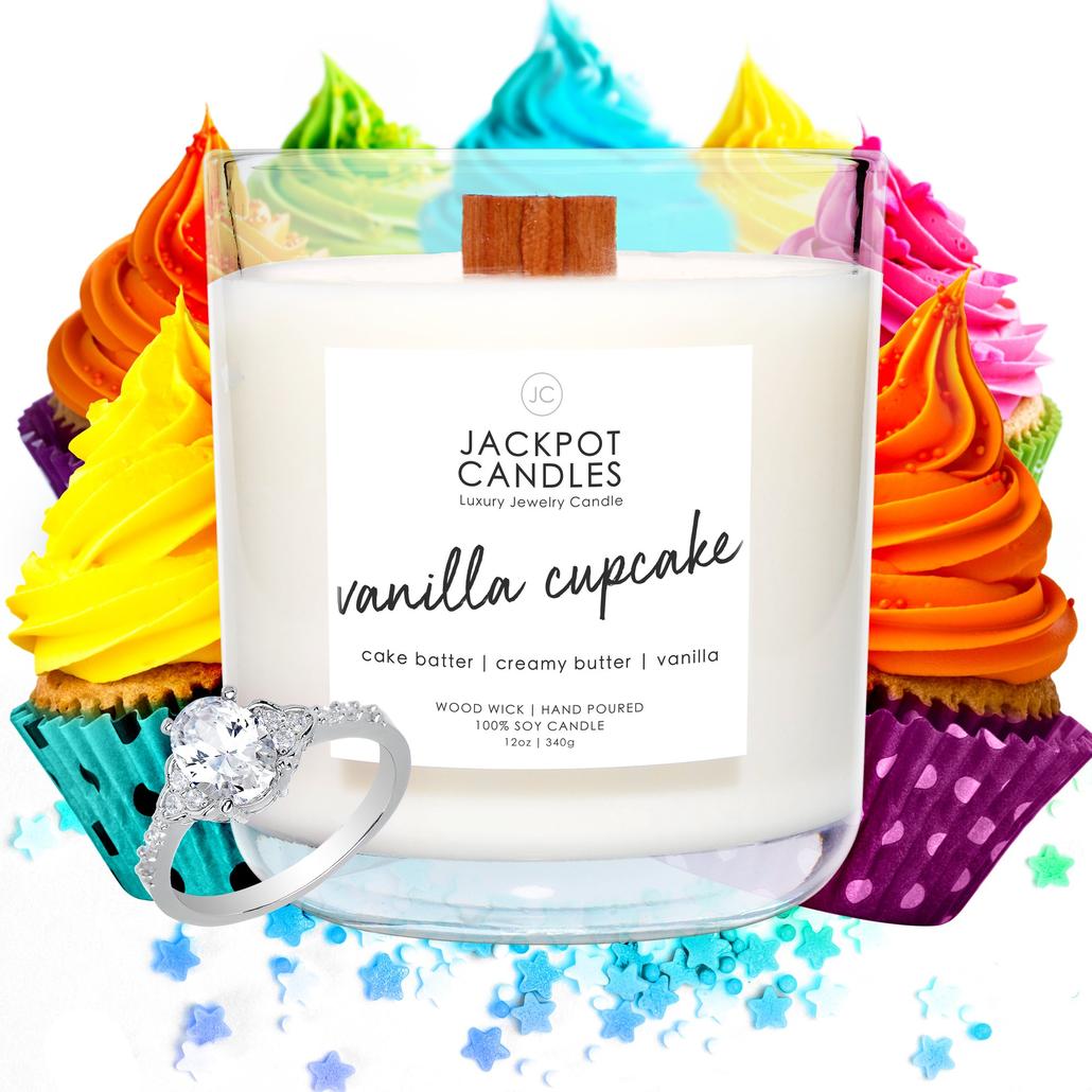 vanilla cupcake candle