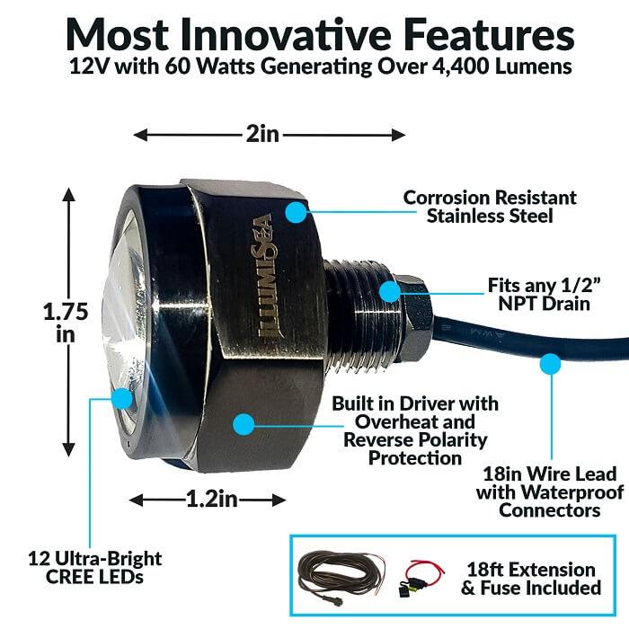 boat drain light