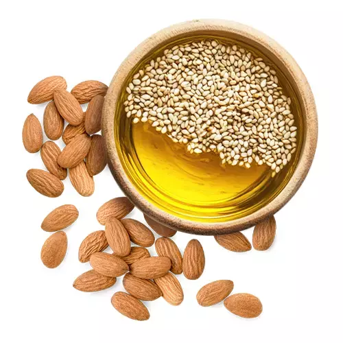 sesame seed oil and almond oil