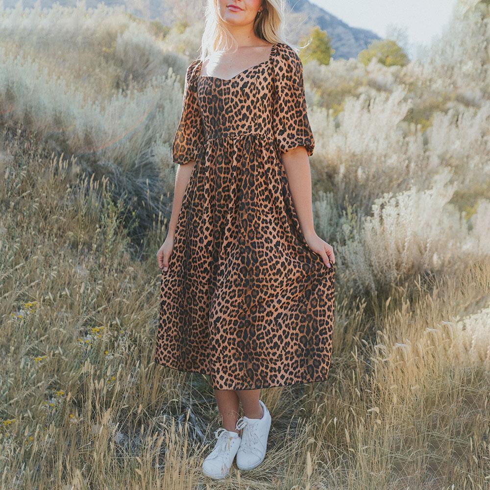 Kadie Leopard Dress (Classic)