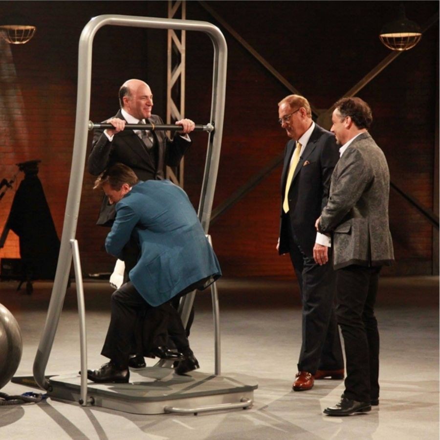 SoloStrength on dragons den with original SoloStrength fusion design