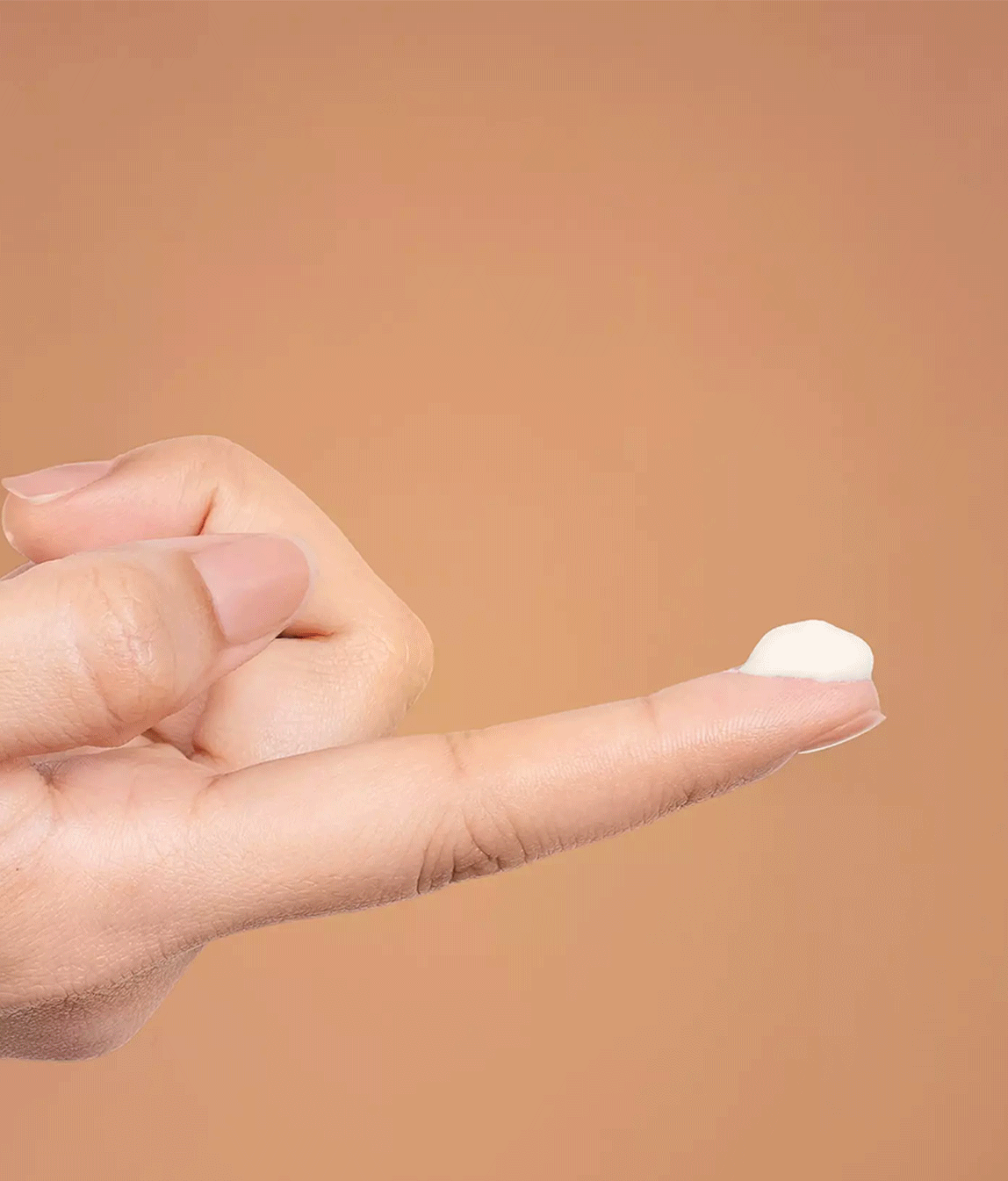 Women showing how to use the product