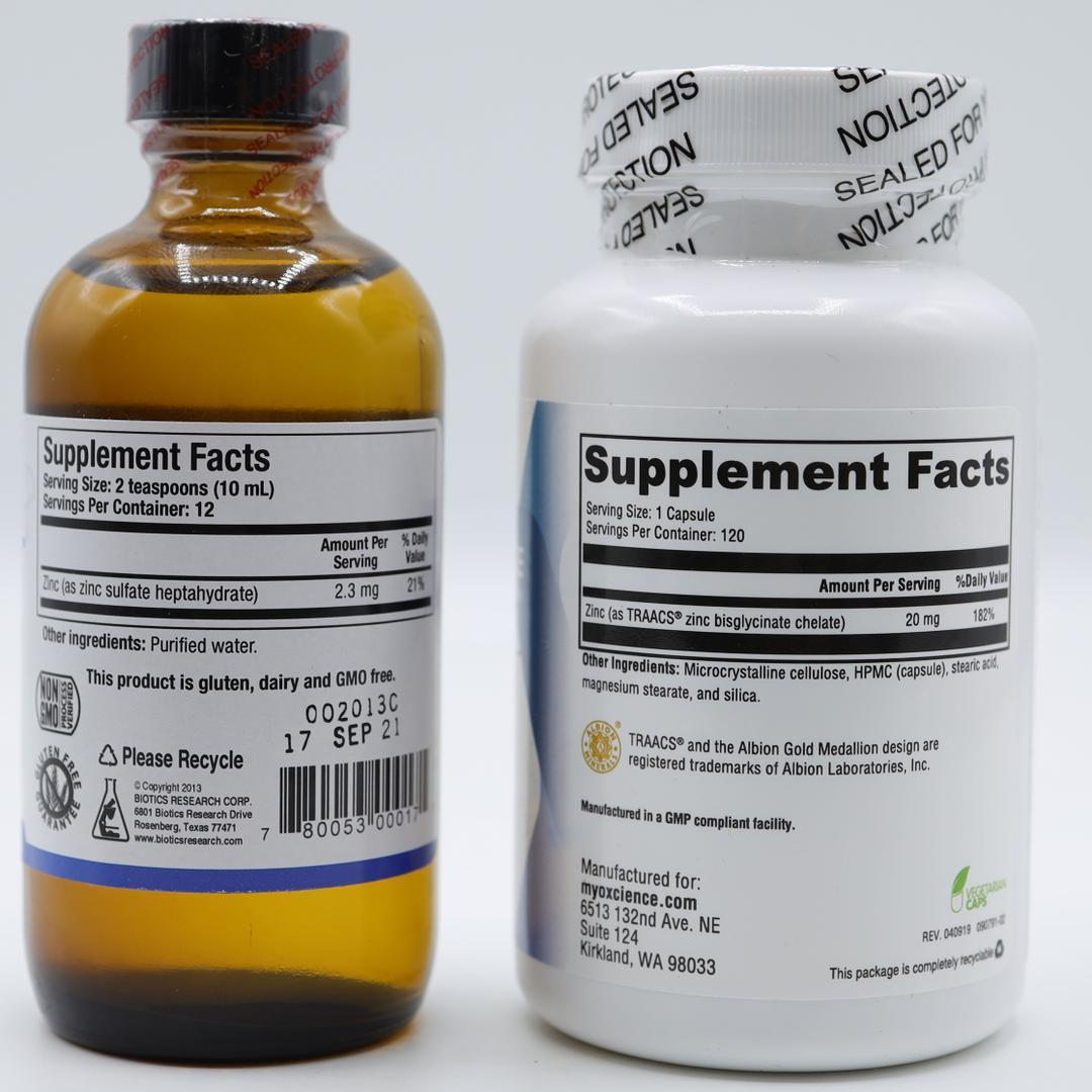 Aqueous Zinc for Zinc Taste Test