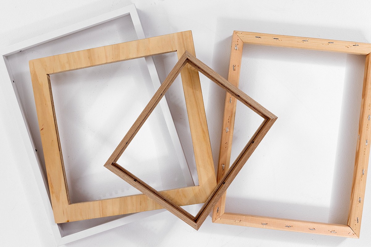 This image shows frames that can be used to make a DIY Frame Loom.