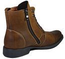 Agda - men's zip up dress boots - Reindeer Leather