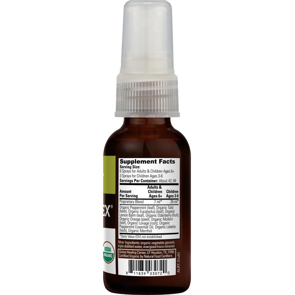 Global Healing Allertrex Lung And Respiratory Support Bottle Supplement Facts