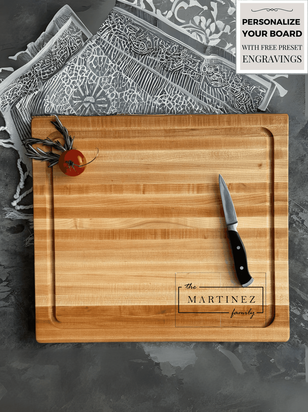 THE HOMESTEAD: 18x16 Inch Edge Grain Maple Cutting Boards