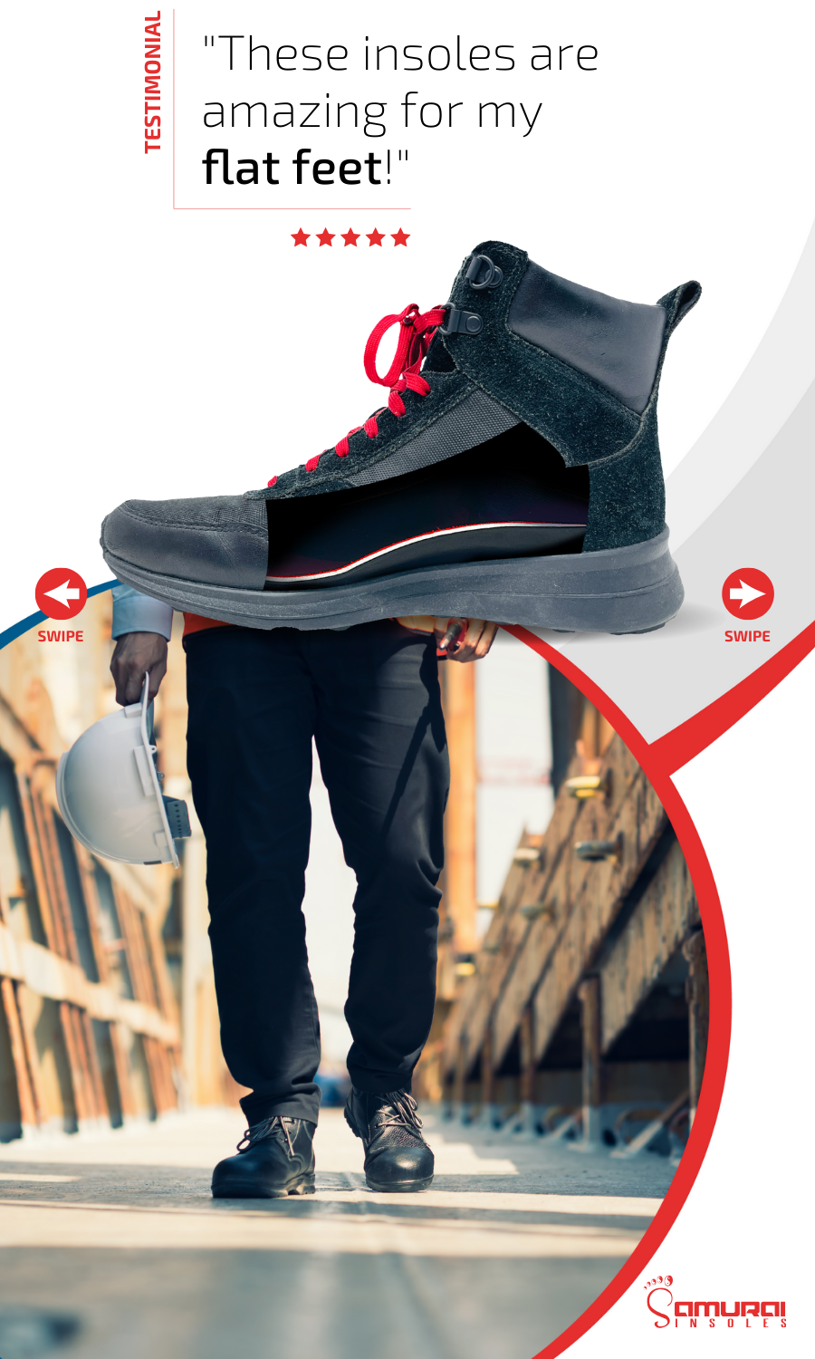 samurai insoles for flat feet