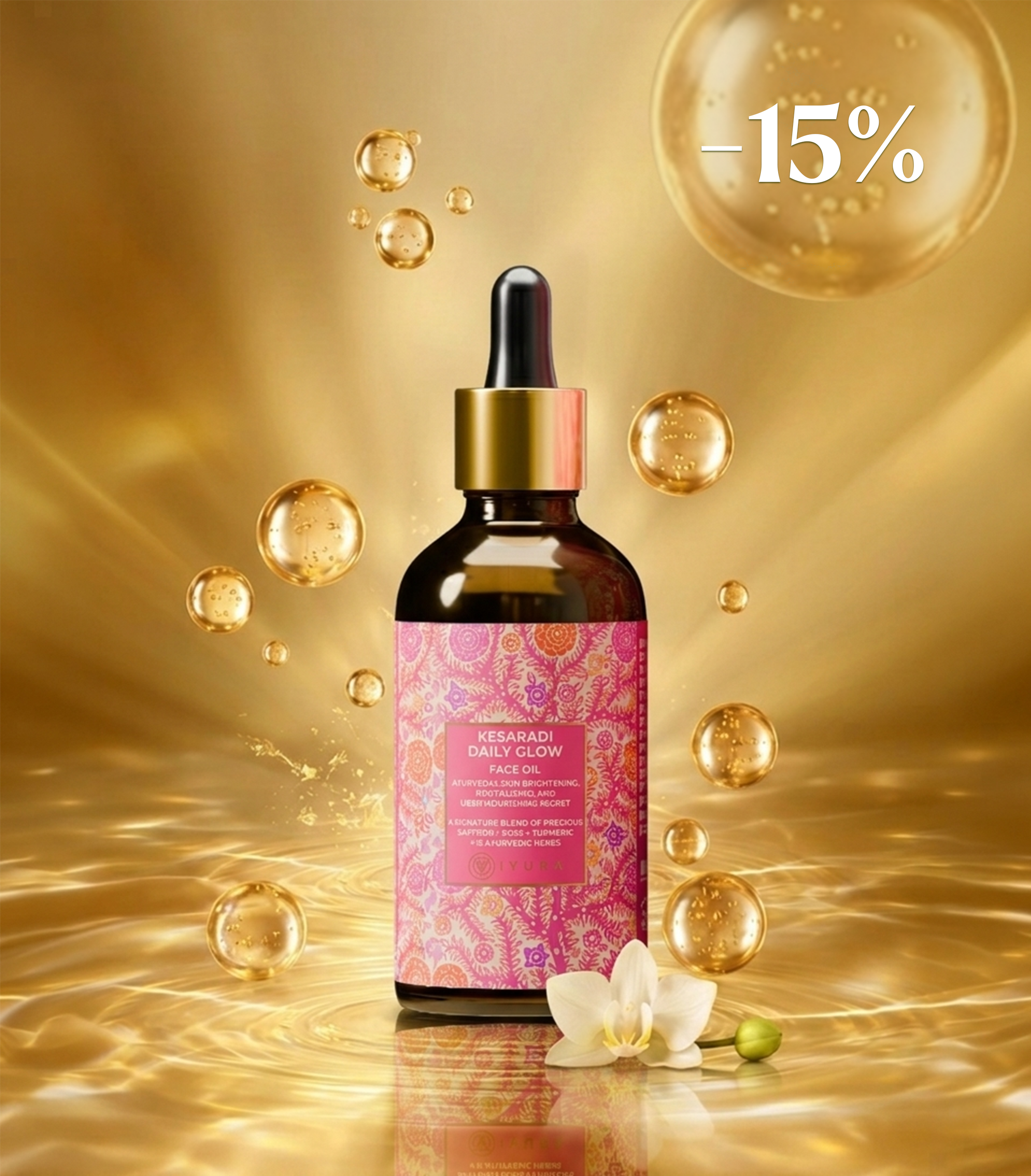 Kesaradi denní rozjasňující pleťový olej- 10%OFF