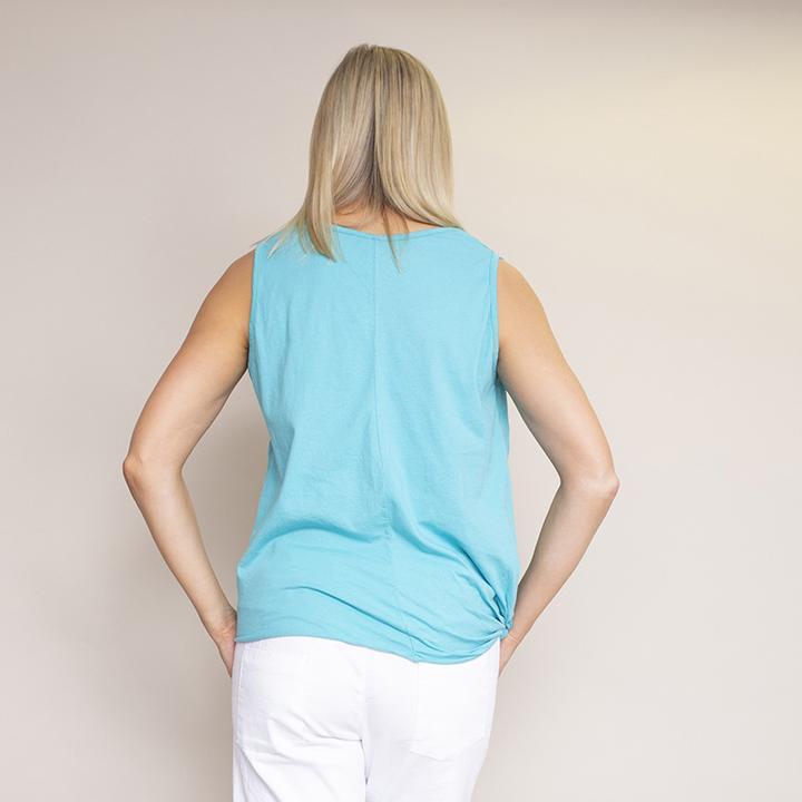 Laura Top (Aqua Green)