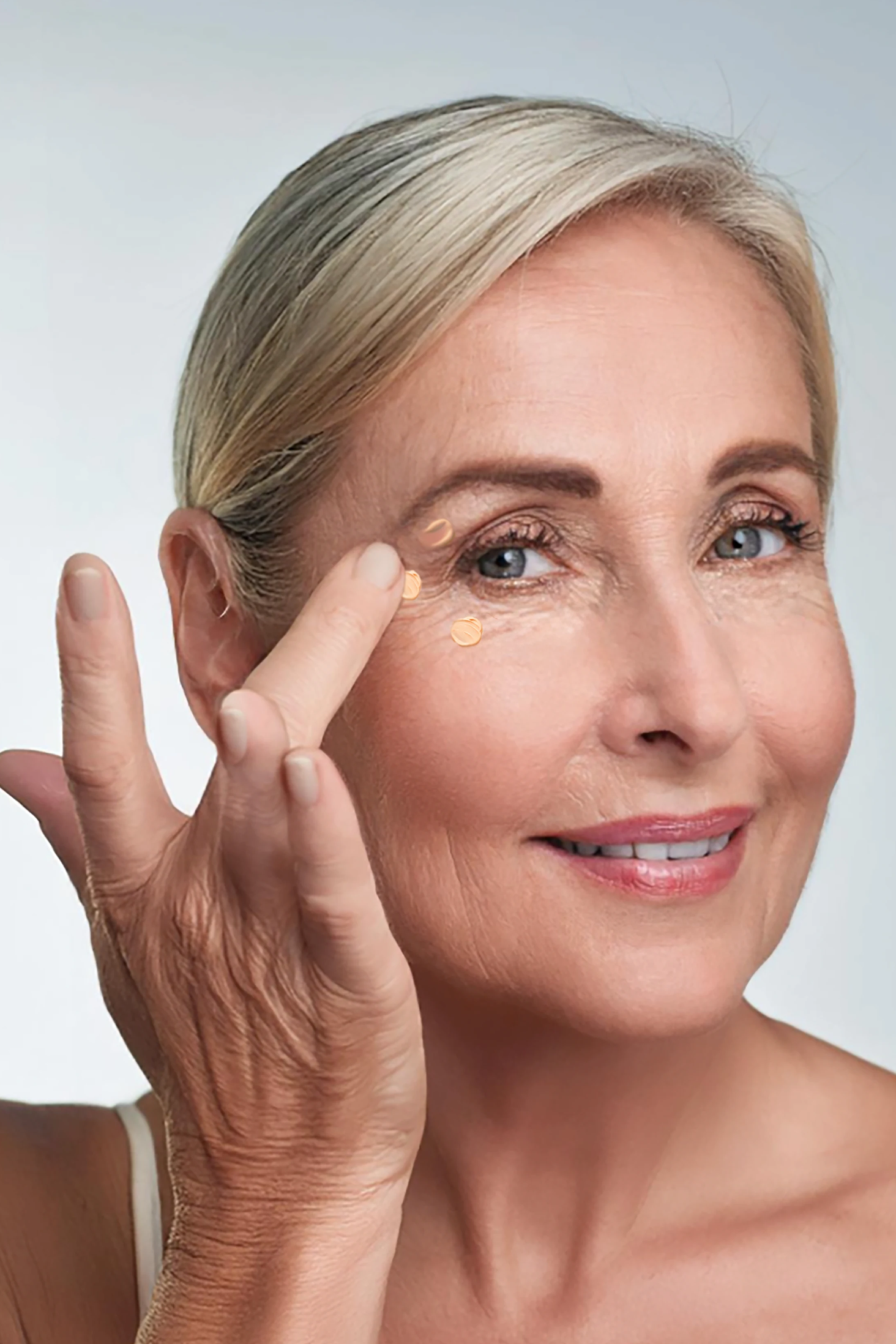 While skin is still slightly damp, take 3 drops of Kesaradi in your palm