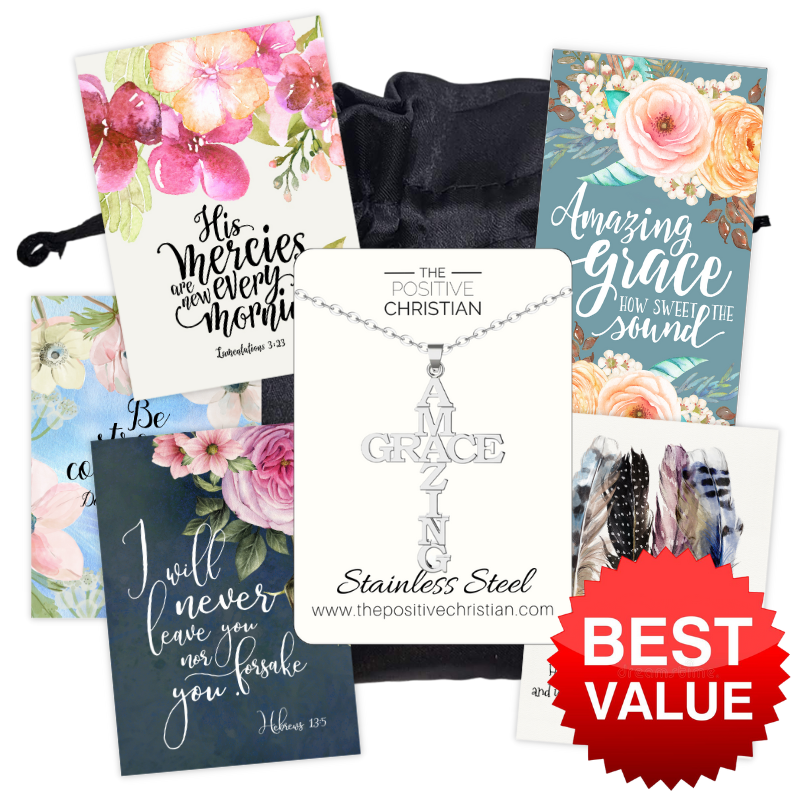 The Ultimate Giver's Bundle (Amazing Grace Cross Necklace)