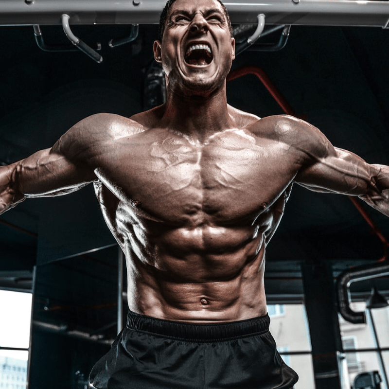bodybuilder in gym uses testofierce best testo booster to build muscle