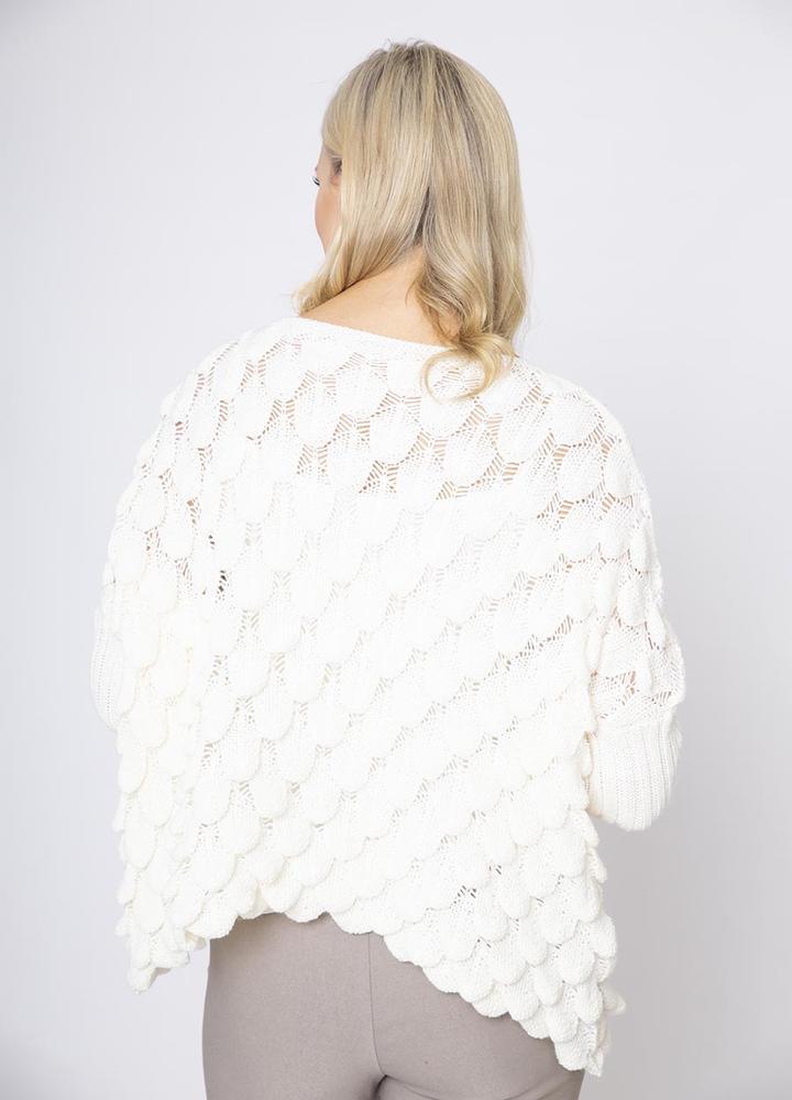 Wave Chunky Jumper in Cream